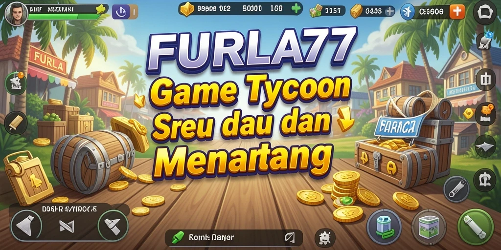 Tampilan gameplay FURLA77 yang menampilkan pengelolaan bisnis yang seru.