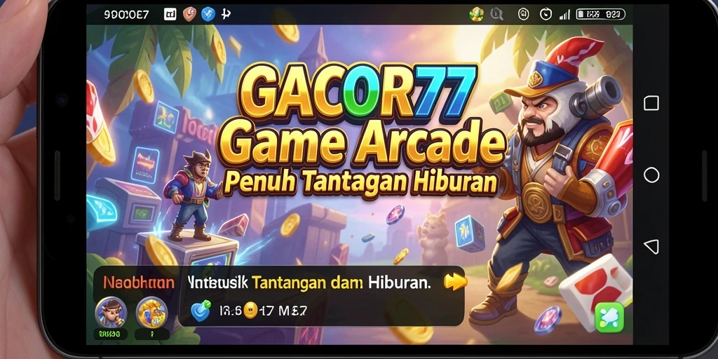 Screenshot GACOR77 menampilkan aksi gameplay seru dalam game Arcade.
