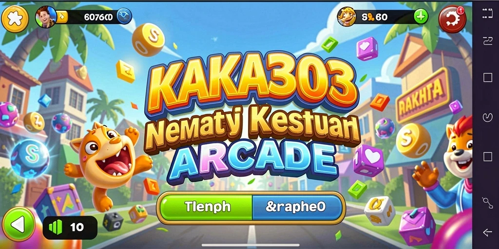 Screenshot utama KAKA303 menampilkan gameplay seru dalam game Arcade.