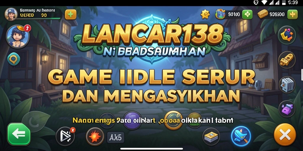 Tampilan gameplay menawan dari LANCAR138 dengan suasana Idle yang menyenangkan.