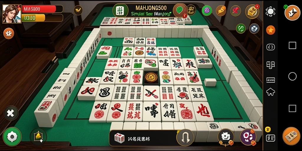 Tampilan gameplay Mahjong yang mendebarkan dan penuh strategi.