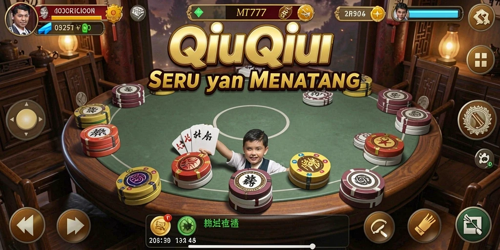Tampilan menarik dari gameplay QiuQiu di MT777.