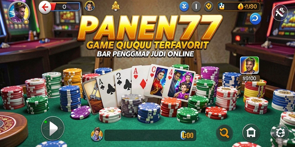 Screenshot gameplay PANEN77 menampilkan suasana permainan QiuQiu yang seru.