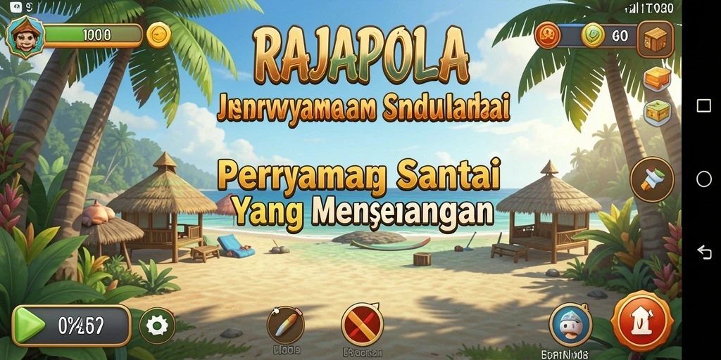 Gambaran gameplay RAJAPOLA yang santai dan menyenangkan.