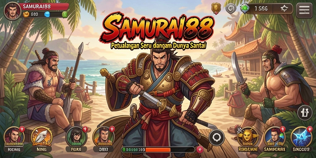 Tampilan gameplay menarik dan seru dari SAMURAI88.