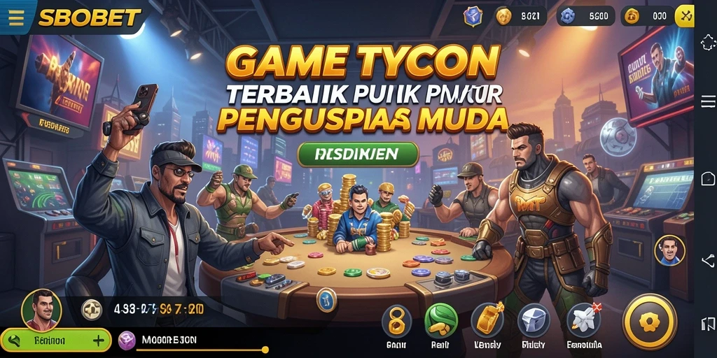 Screenshot menunjukkan gameplay Tycoon yang seru dan interaktif.