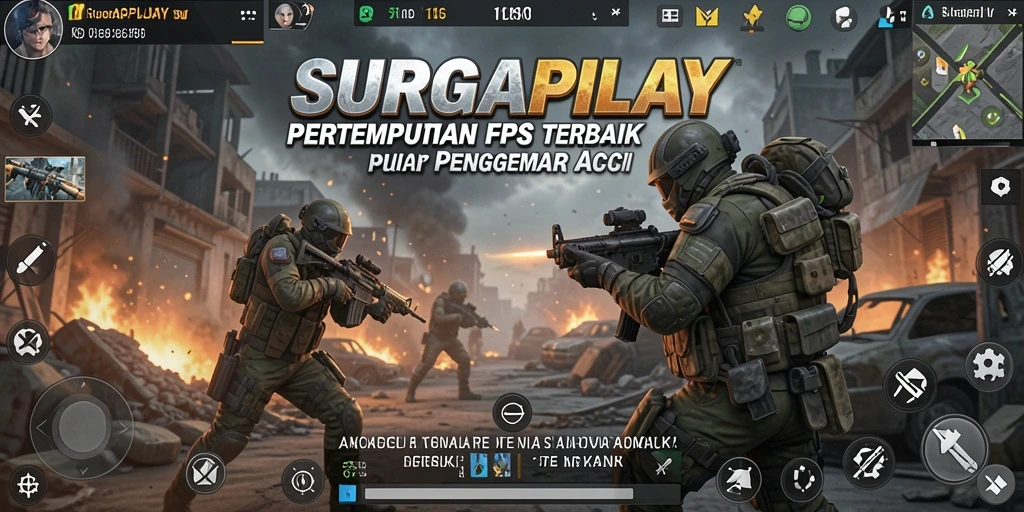 Pengalaman intens dalam gameplay FPS SURGAPLAY yang mendebarkan.