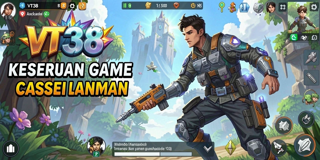 Tampilan gameplay seru dari VT38 yang menghibur.