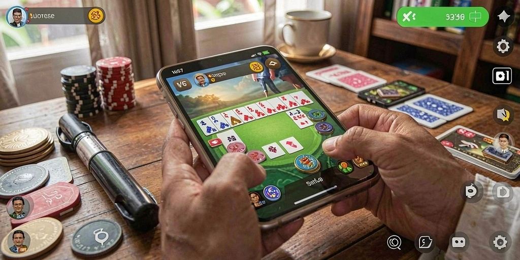 Tampilan gameplay W67 yang menarik dan interaktif saat bermain Gaple.